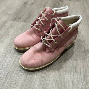 Timberland Pink Nellie Lace Up Boots Women's Size 7